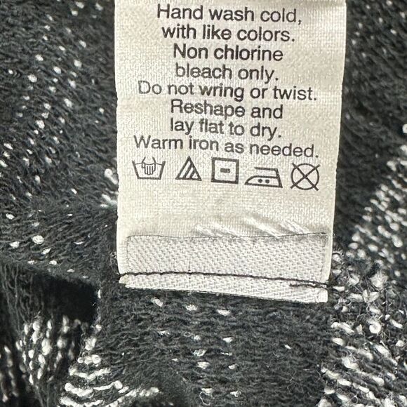 Madewell Open Cardigan Sweater Womens M/L Striped Upbeat Oversized Pockets Light - Picture 13 of 13